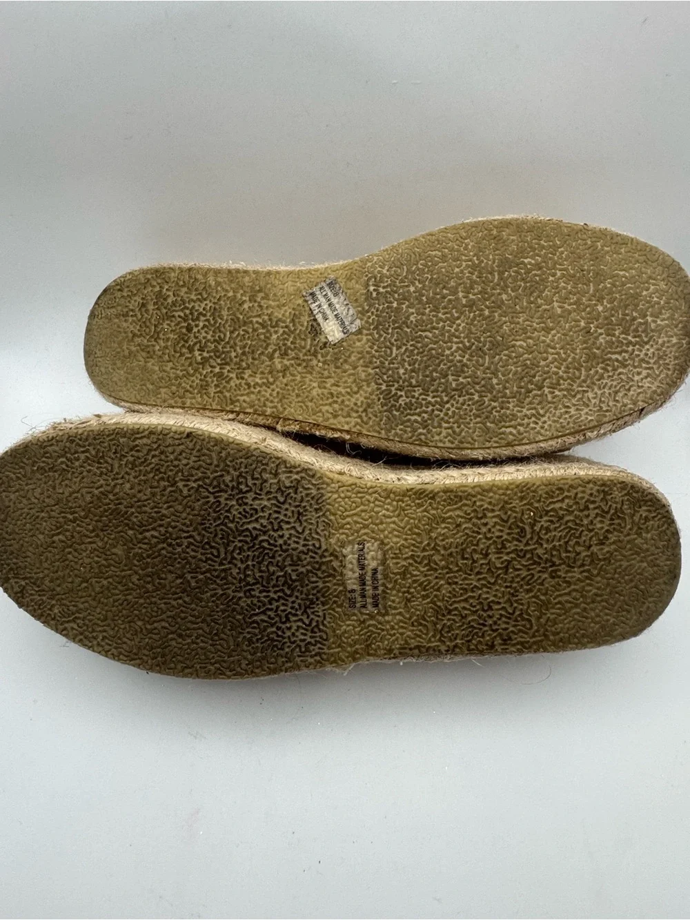 Lulus Size 8 Brown Faux Suede Espadrille Platform Slide Sandals